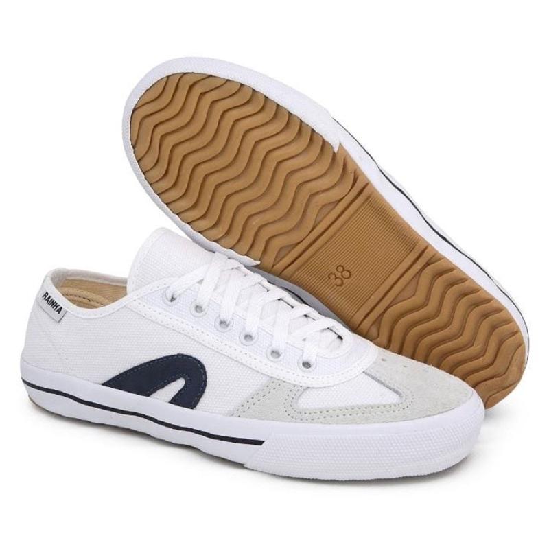 rikam　44サイズ、白 Tênis Rainha Futsal VL-2500 De Cadarço Super Leve e Confortável